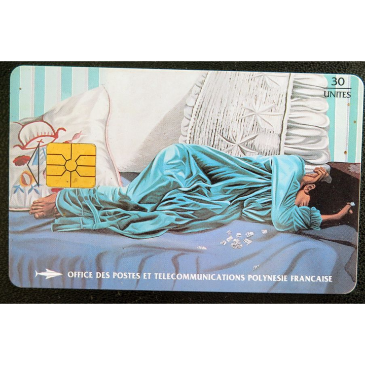 Carte téléphonique télécarte 60 Unités Polynésie Française Postes et Télécom