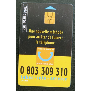 Carte téléphonique télécarte 50 Tabac info service