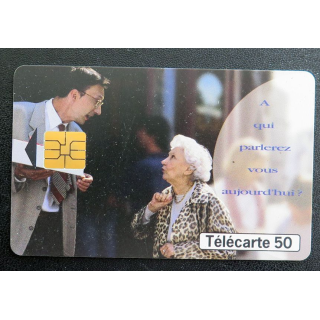 Carte téléphonique télécarte 50 A qui parlez vous aujourd'hui