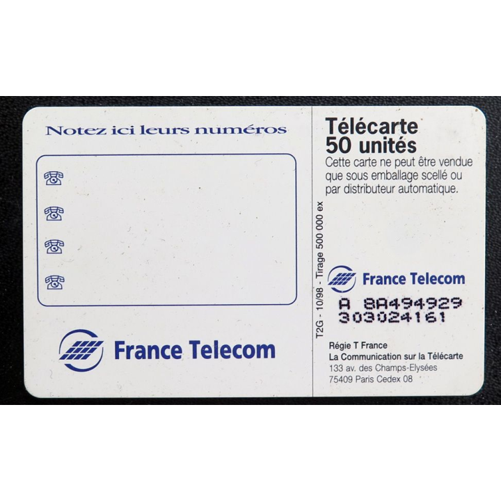 Carte téléphonique télécarte 50 A qui parlez vous aujourd'hui