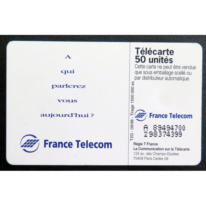 Carte téléphonique télécarte 50 A qui parlerez vous aujourd'hui