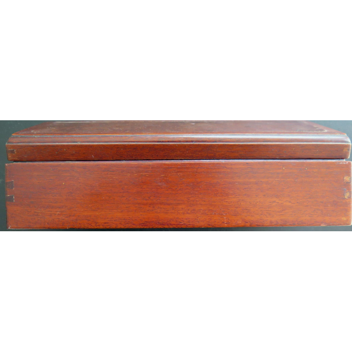 Vieux plumier en bois 28 x 9,5 x 7 cm
