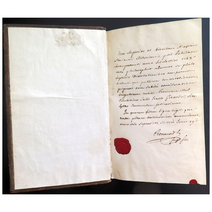 Examen de la Doctrine de M. De La Mennais tome 1 relié cuir 1834