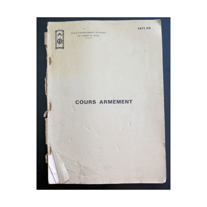 Cours d'armement n° 1471 de l'Ecole d'enseignement technique de l'armée de terre