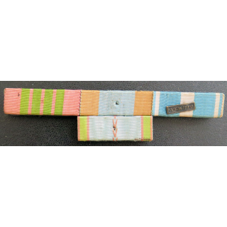Barrette de 4 décoration 2° Guerre et Extrême orient