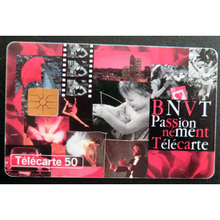 Carte téléphonique télécarte 50 BNVT Passionnément Télécarte