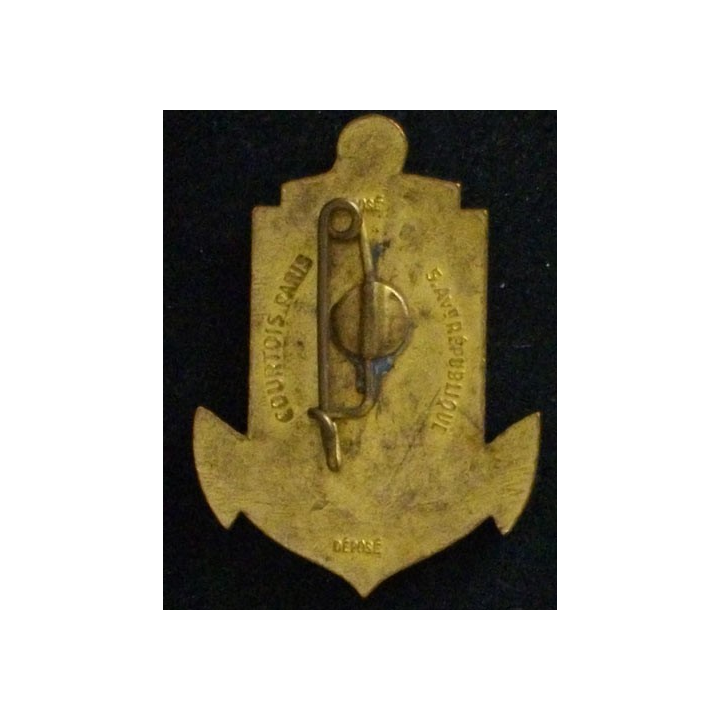 insigne de la 9° division d'infanterie coloniale de fabrication Courtois déposé