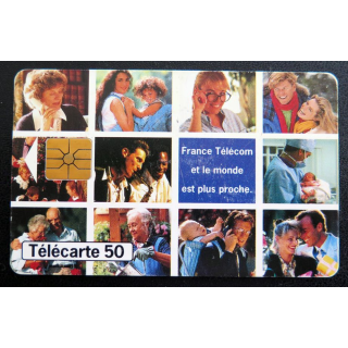 Carte téléphonique télécarte 50 France Télécom et le monde est plus proche