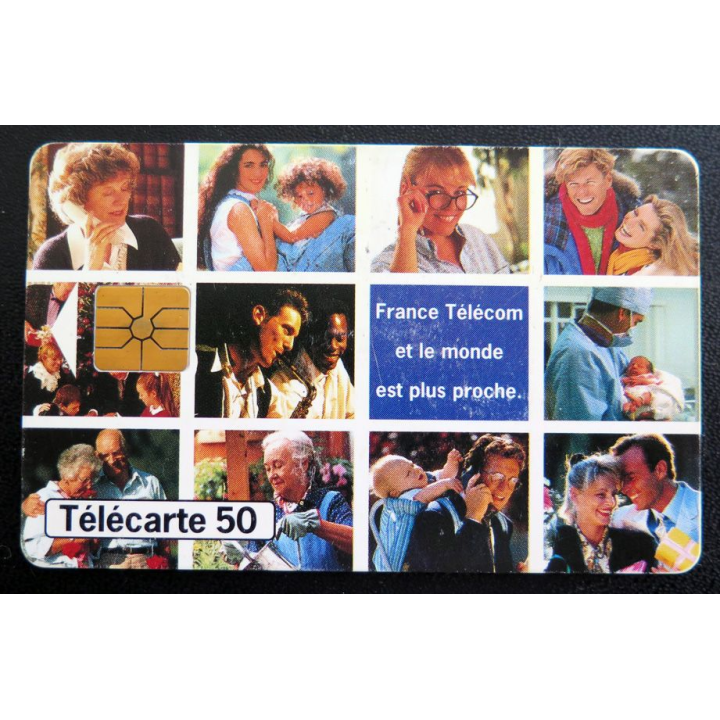 Carte téléphonique télécarte 50 France Télécom et le monde est plus proche