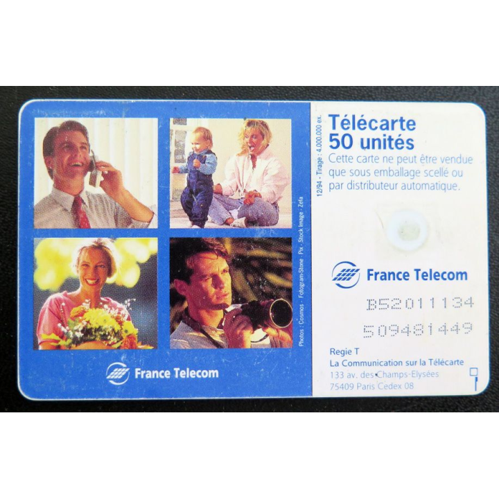 Carte téléphonique télécarte 50 France Télécom et le monde est plus proche