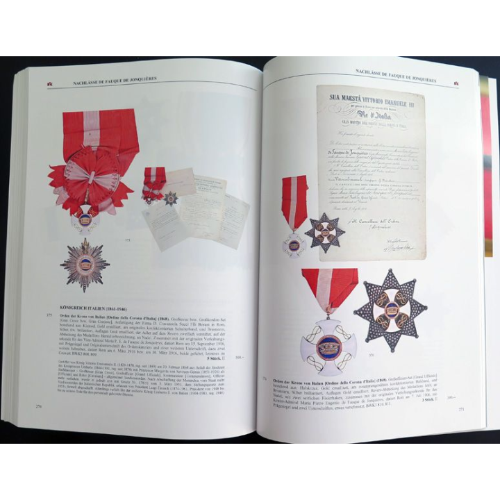 CATALOGUE KÜNKER du 11 Novembre 2023 sur les ordres et médailles 457 lots couleur