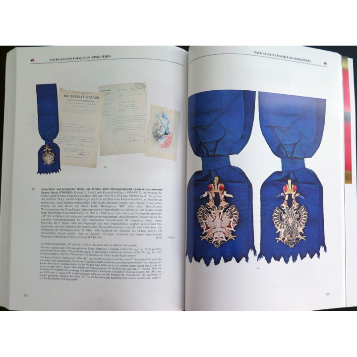 CATALOGUE KÜNKER du 11 Novembre 2023 sur les ordres et médailles 457 lots couleur