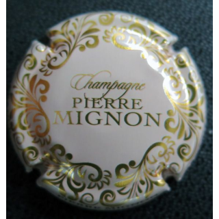 Capsule Muselet de bouteille de champagne MIGNON Pierre n° 278 saumon et Or cuivré