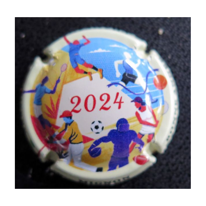 Capsule Muselet de bouteille de champagne MIGNON Pierre n° 280a contour crème