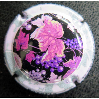 Capsule Muselet de bouteille de champagne MIGNON Pierre n° 270 contour rose pâle et gris