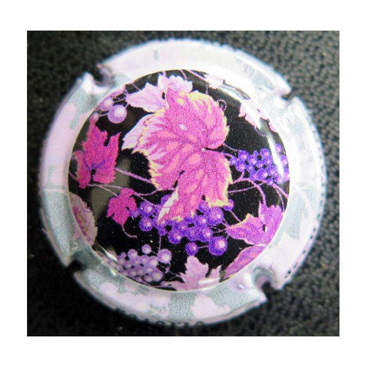 Capsule Muselet de bouteille de champagne MIGNON Pierre n° 270 contour rose pâle et gris