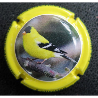 Capsule Muselet de bouteille de champagne MIGNON Pierre n° 264d contour jaune