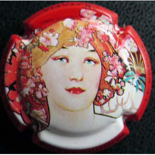 Capsule Muselet de bouteille de champagne MIGNON Pierre n° 141a contour rouge