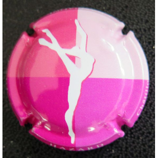 Capsule Muselet de bouteille de champagne HAZARD Paul n° 10l rose et rose pâle