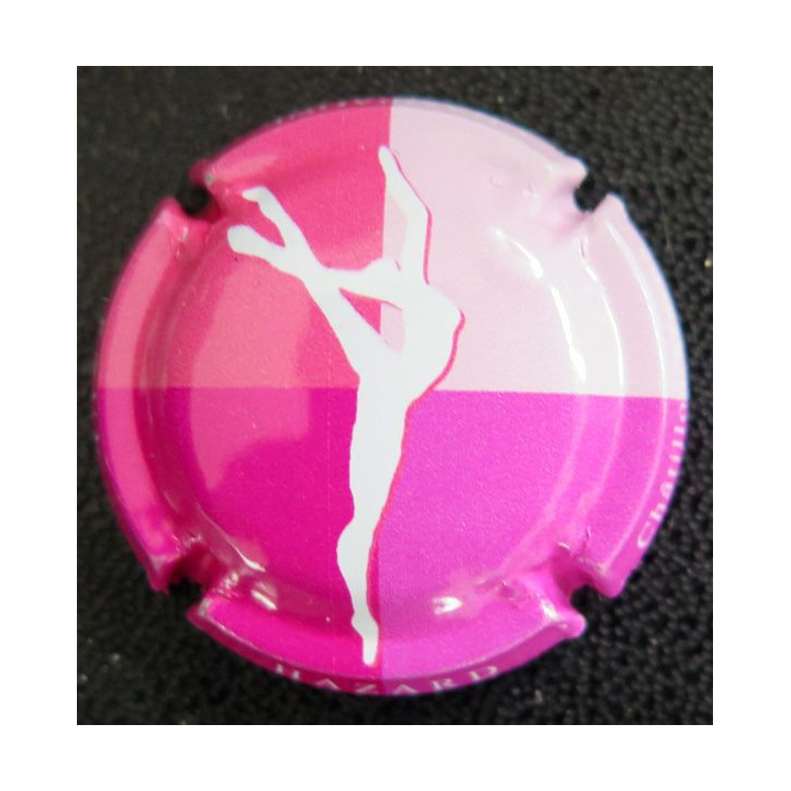 Capsule Muselet de bouteille de champagne HAZARD Paul n° 10l rose et rose pâle
