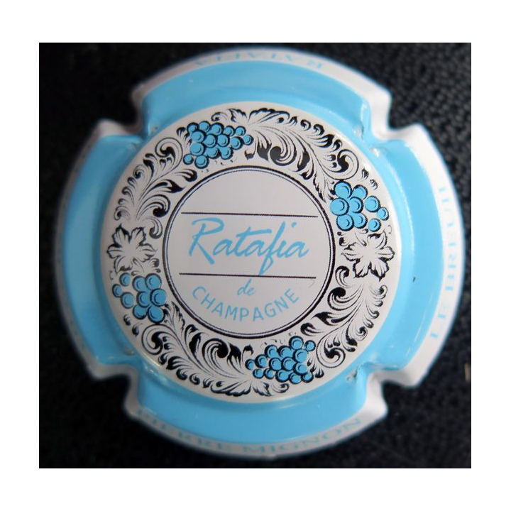 Capsule Muselet de bouteille de champagne MIGNON Pierre n° 127f cercle bleu ciel