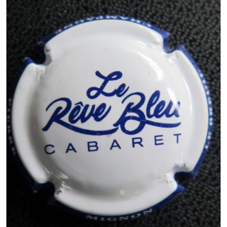 Capsule Muselet de bouteille de champagne MIGNON Pierre le rêve bleu n° S135 Blanc et Bleu 