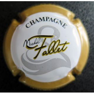 Capsule Muselet de bouteille de champagne FALLET Michel n° 9d contour beige