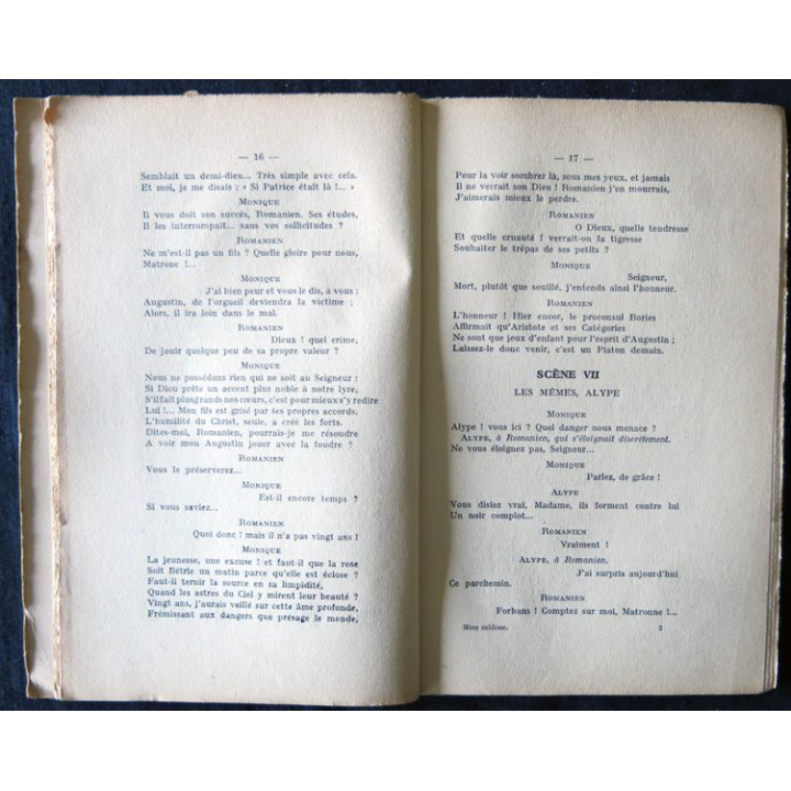 Mère sublime  tragédie en 5 actes de L.B de Laval édité Le Bon Répertoire, C. Vaubaillon Editeur