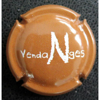 Capsule Muselet de bouteille de champagne GÉNÉRIQUE n° 1252g vendanges marron et blanc