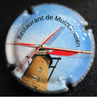 Capsule Muselet de bouteille de champagne MIGNON Pierre n° S160e contour gris