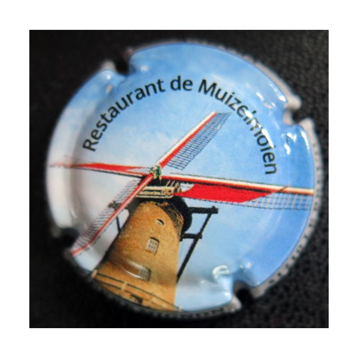 Capsule Muselet de bouteille de champagne MIGNON Pierre n° S160e contour gris