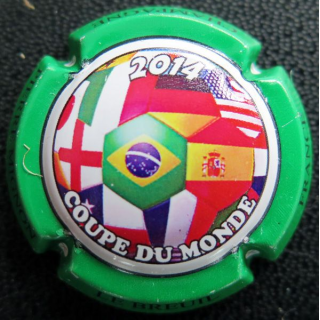 Capsule Muselet de bouteille de champagne MIGNON Pierre n° 106 contour vert