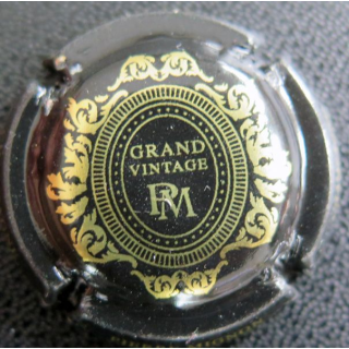 Capsule Muselet de bouteille de champagne MIGNON Pierre n° A4a Noir et or