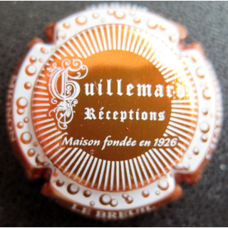 Capsule Muselet de bouteille de champagne MIGNON Pierre n° S196e Guillemard cuivre et blanc