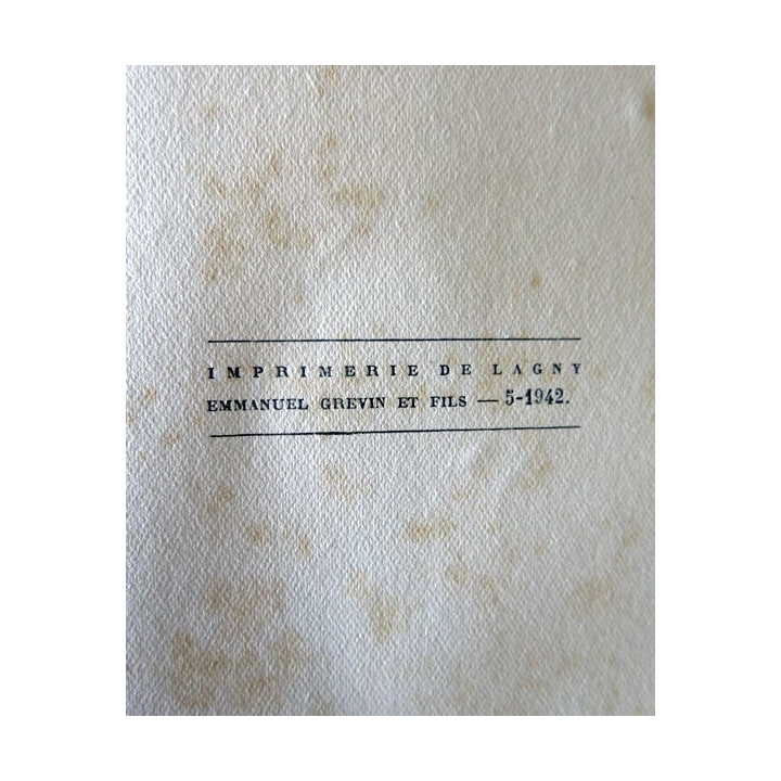 Sully de Henri Pourrat aux Editions Flammarion Imprimerie de Lagny 05-1942