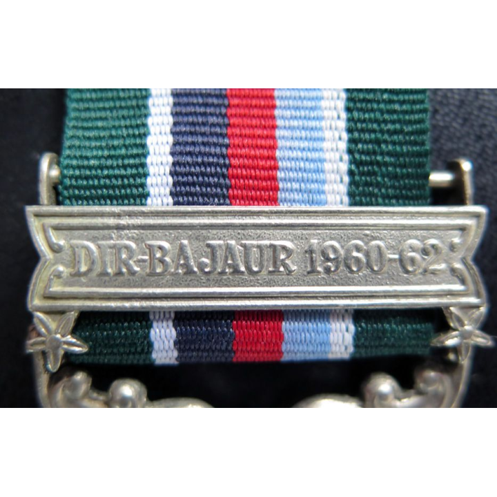 PAKISTAN :  general service medal 1948 avec agrafe DIR-BAJAUR 1960-1962