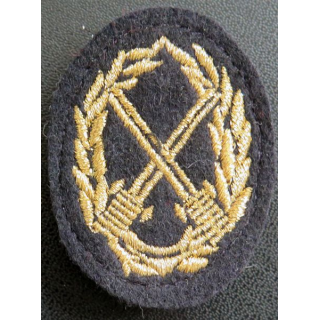 BREVET MILITAIRE : BMP2 / BSTAT POUR SOUS-OFFICIERS en fils dorés avec agrafes