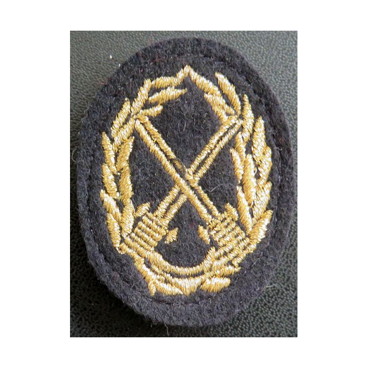 BREVET MILITAIRE : BMP2 / BSTAT POUR SOUS-OFFICIERS en fils dorés avec agrafes