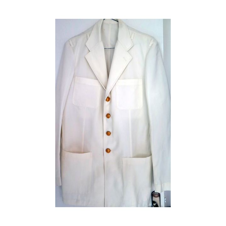 Tenue Petit Blanc d'Officier de Marine comprenant veste et pantalon blancs