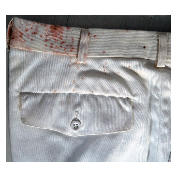 Pantalon blanc de Tenue Petit Blanc d'Officier de Marine hauteur 104 cm