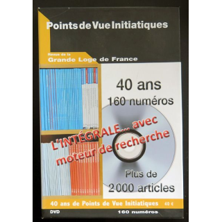 DVD Points de vue initiatiques 40 ans 160 numéros l'intégrale avec moteur de recherche