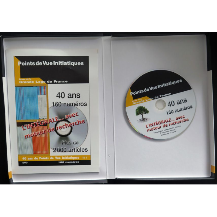 DVD Points de vue initiatiques 40 ans 160 numéros l'intégrale avec moteur de recherche