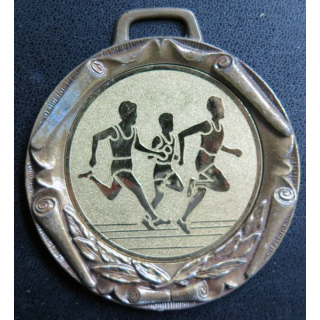 Médaille bronzée et dorée de course à pied athlétisme fabrication Nayblan 7cm