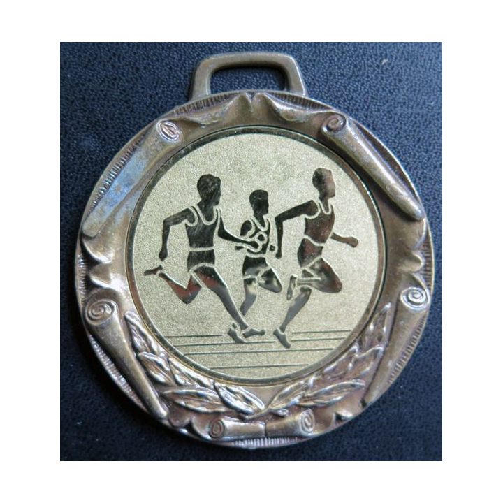 Médaille bronzée et dorée de course à pied athlétisme fabrication Nayblan 7cm