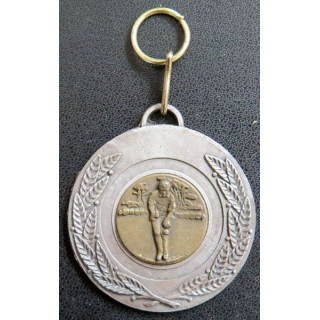 Médaille bronzée et argentée de joueur de pétanque 5cm de diamètre
