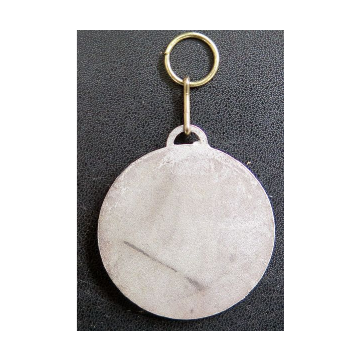Médaille bronzée et argentée de joueur de pétanque 5cm de diamètre