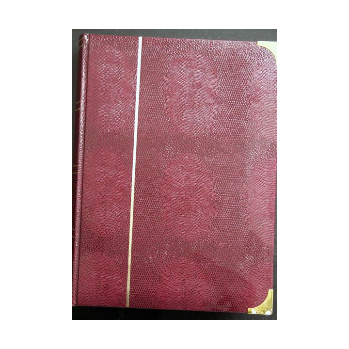 Magnifique Album de timbre (2,2 kg) relié comprenant 32 pages recto verso