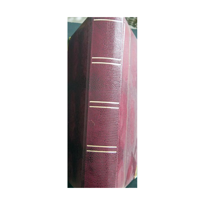 Magnifique Album de timbre (2,2 kg) relié comprenant 32 pages recto verso