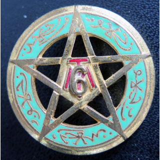 6° RTM : 6° régiment de tirailleurs marocains 6 relief de fabrication Drago H. 139 en émail
