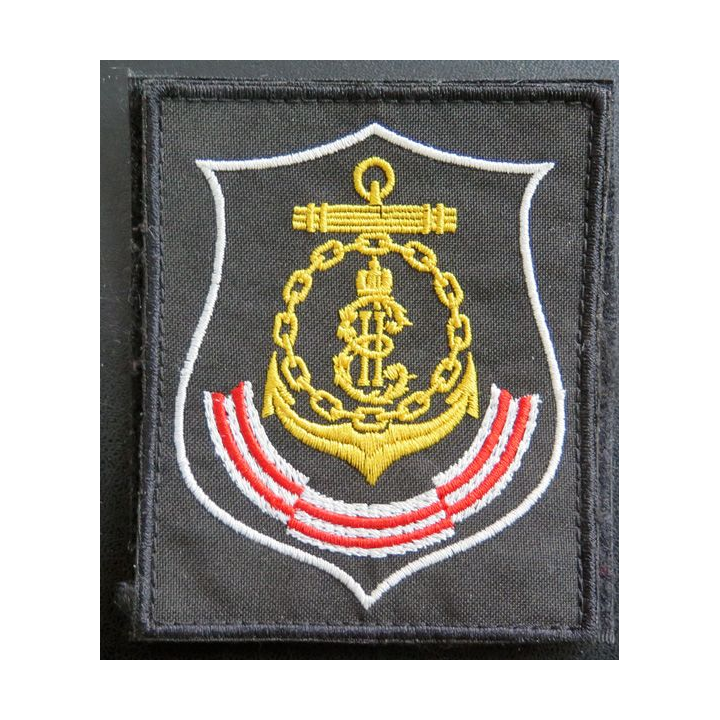 insigne tissu brodé sur scratch de la marine royale anglaise 10 x 8,5 cm